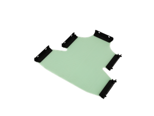 Thermoplastique orthotique verte anti-doigté pour fractures Positionnement du masque thermoplastique et fixation pour la radiothérapie