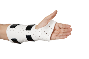 Thermoplastique orthique blanche marine anti-doigt pour le pouce