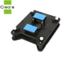 Plaque de base confortable et réglable en fibre de carbone pour radiothérapie Couleur noir