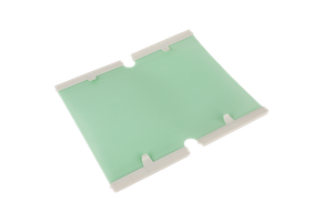 Thermoplastique orthique verte de la peau pour le positionnement de la fixation et la fixation pour la radiothérapie